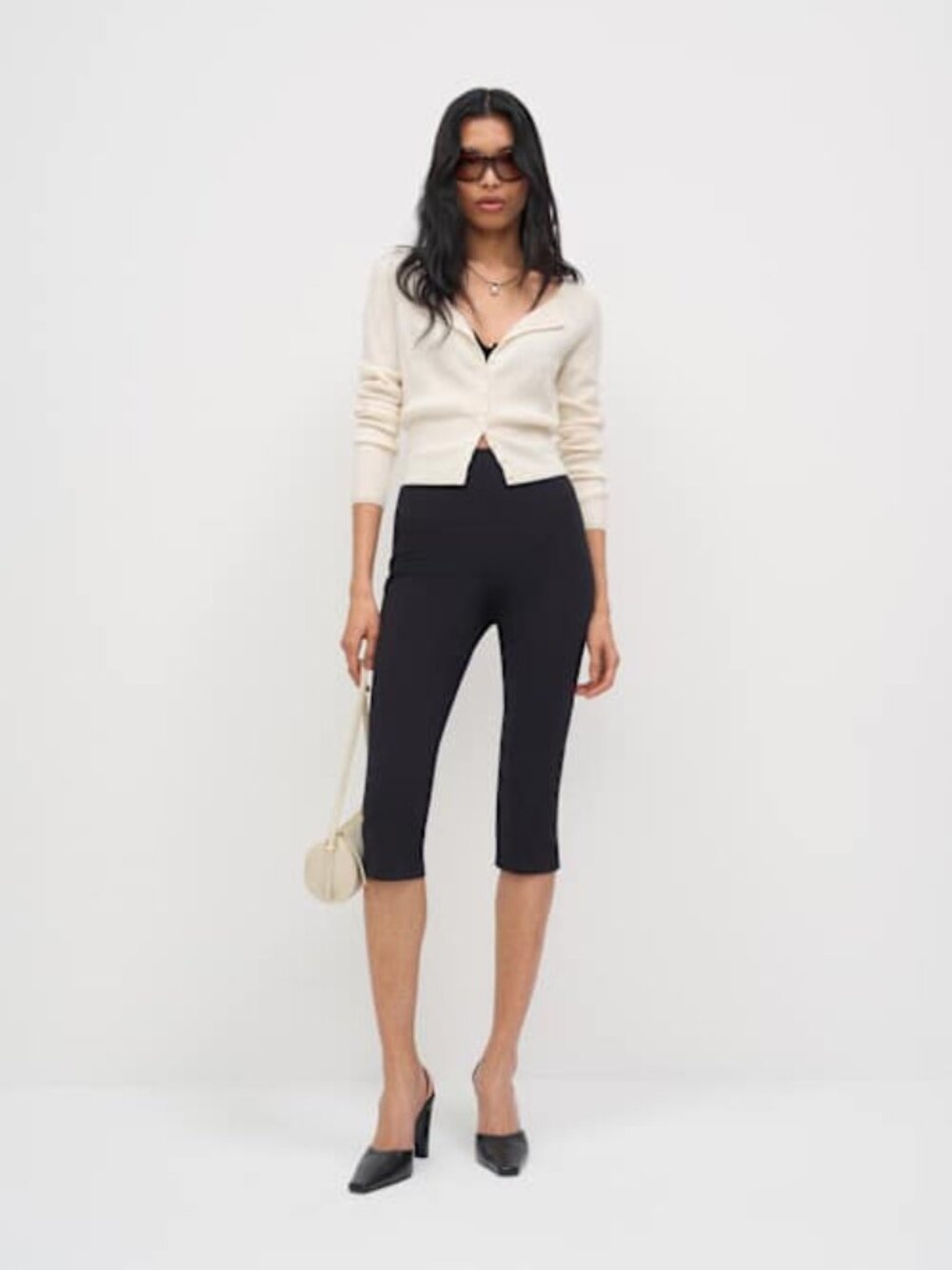 Reformation Jill Cropped Knit Pant